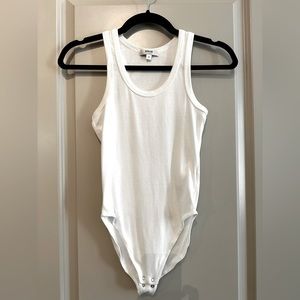 Agolde Rib Tank Bodysuit, Black, Size XS. Excellent condition.